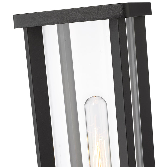 Outdoor Post Mount Fixture Z-Lite 586PHMR-BK Black Glenwood 1 Light Outdoor Post Mount Fixture Z-Lite