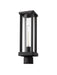 Outdoor Post Mount Fixture Z-Lite 586PHMR-BK Black Glenwood 1 Light Outdoor Post Mount Fixture Z-Lite