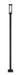 Outdoor Post Mounted Fixture Z-Lite 586PHMS-536P-BK Black Glenwood 1 Light Outdoor Post Mounted Fixture Z-Lite