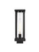 Outdoor Post Mount Fixture Z-Lite 586PHMS-BK Black Glenwood 1 Light Outdoor Post Mount Fixture Z-Lite