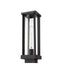 Outdoor Post Mount Fixture Z-Lite 586PHMS-BK Black Glenwood 1 Light Outdoor Post Mount Fixture Z-Lite