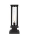 Outdoor Pier Mounted Fixture Z-Lite 586PHMS-SQPM-BK Black Glenwood 1 Light Outdoor Pier Mounted Fixture Z-Lite