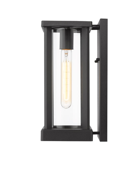 Outdoor Wall Light Z-Lite 586S-BK Black Glenwood 1 Light Outdoor Wall Light Z-Lite