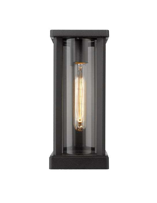 Outdoor Wall Light Z-Lite 586S-BK Black Glenwood 1 Light Outdoor Wall Light Z-Lite