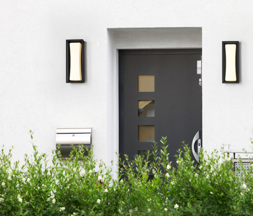 Outdoor Wall Light Z-Lite 587S-BK-LED Black Baden Outdoor 1 Light Outdoor Wall Light Z-Lite