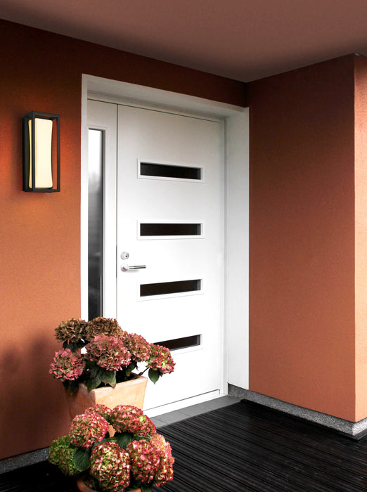 Outdoor Wall Light Z-Lite 587S-BK-LED Black Baden Outdoor 1 Light Outdoor Wall Light Z-Lite