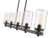 Outdoor Linear Chandelier Z-Lite 588-5L-ABB Ashen Barnboard Tahoe 5 Light Outdoor Linear Chandelier Z-Lite