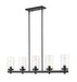 Outdoor Linear Chandelier Z-Lite 588-5L-BK Matte Black Tahoe 5 Light Outdoor Linear Chandelier Z-Lite