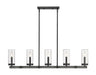Outdoor Linear Chandelier Z-Lite 589-5L-ABB Ashen Barnboard Marlow 5 Light Outdoor Linear Chandelier Z-Lite