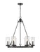 Outdoor Chandelier Z-Lite 589-6BK Matte Black Marlow 6 Light Outdoor Chandelier Z-Lite