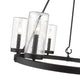 Outdoor Chandelier Z-Lite 589-6BK Matte Black Marlow 6 Light Outdoor Chandelier Z-Lite