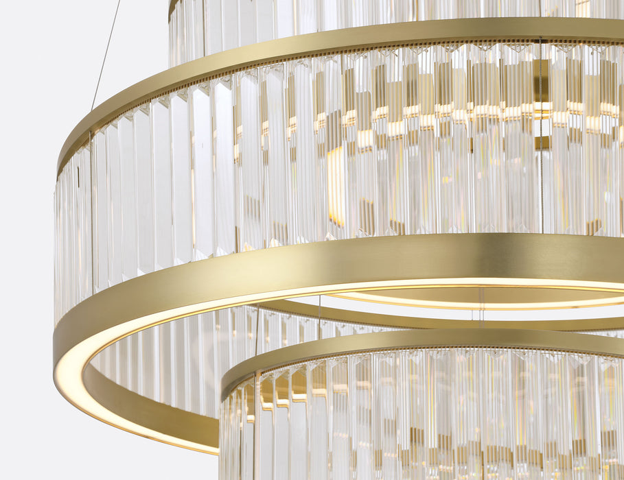 Eurofase 49350-012 Empra 47" Gold LED Chandelier