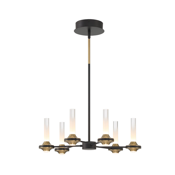 Eurofase 45712-012 Torcia 24" Matte Black LED Chandelier