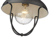 Outdoor Flush Mount Z-Lite 590F-BK Black Ansel 1 Light Outdoor Flush Mount Z-Lite
