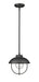 Outdoor Pendant Z-Lite 590P-BK Black Ansel 1 Light Outdoor Pendant Z-Lite