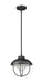 Outdoor Pendant Z-Lite 590P-BK Black Ansel 1 Light Outdoor Pendant Z-Lite