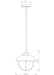 Outdoor Pendant Z-Lite 590P-GV Galvanized Ansel 1 Light Outdoor Pendant Z-Lite