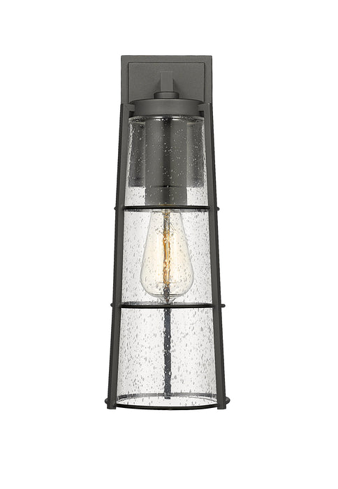 Outdoor Wall Light Z-Lite 591B-BK Black Helix 1 Light Outdoor Wall Light Z-Lite