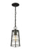 Outdoor Chain Mount Ceiling Fixture Z-Lite 591CHM-BK Black Helix 1 Light Outdoor Chain Mount Ceiling Fixture Z-Lite