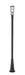 Outdoor Post Mounted Fixture Z-Lite 591PHB-519P-BK Black Helix 1 Light Outdoor Post Mounted Fixture Z-Lite