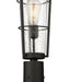 Outdoor Post Mounted Fixture Z-Lite 591PHB-519P-BK Black Helix 1 Light Outdoor Post Mounted Fixture Z-Lite