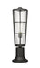 Outdoor Pier Mounted Fixture Z-Lite 591PHB-553PM-BK Black Helix 1 Light Outdoor Pier Mounted Fixture Z-Lite