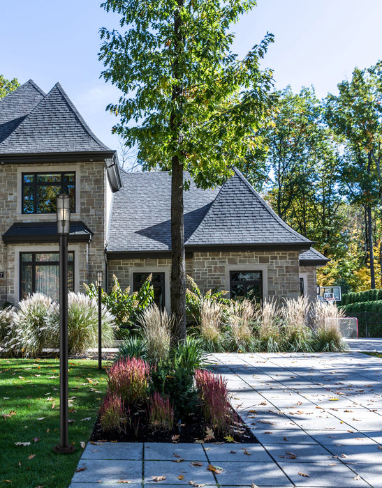 Outdoor Post Mounted Fixture Z-Lite 591PHB-567P-BK Black Helix 1 Light Outdoor Post Mounted Fixture Z-Lite