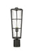 Outdoor Post Mount Fixture Z-Lite 591PHB-BK Black Helix 1 Light Outdoor Post Mount Fixture Z-Lite
