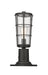Outdoor Pier Mounted Fixture Z-Lite 591PHM-533PM-BK Black Helix 1 Light Outdoor Pier Mounted Fixture Z-Lite