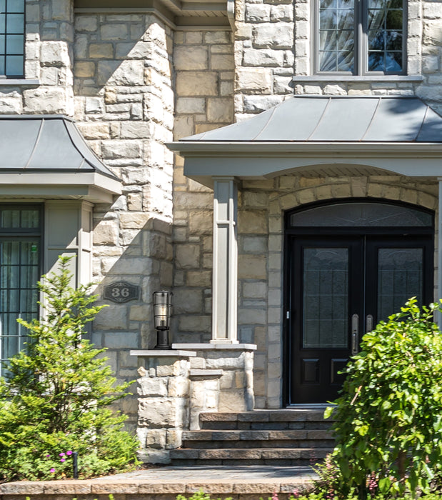 Outdoor Pier Mounted Fixture Z-Lite 591PHM-533PM-BK Black Helix 1 Light Outdoor Pier Mounted Fixture Z-Lite