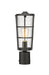 Outdoor Post Mount Fixture Z-Lite 591PHM-BK Black Helix 1 Light Outdoor Post Mount Fixture Z-Lite