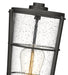 Outdoor Post Mount Fixture Z-Lite 591PHM-BK Black Helix 1 Light Outdoor Post Mount Fixture Z-Lite