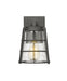 Outdoor Wall Light Z-Lite 591S-BK Black Helix 1 Light Outdoor Wall Light Z-Lite