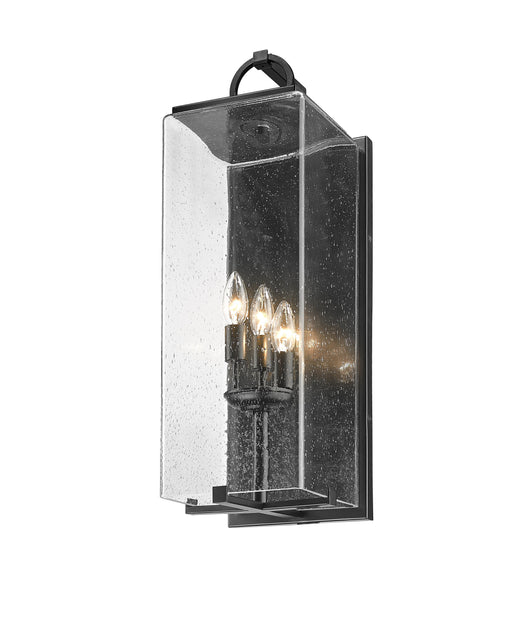 Outdoor Wall Light Z-Lite 592B-BK Black Sana 3 Light Outdoor Wall Light Z-Lite