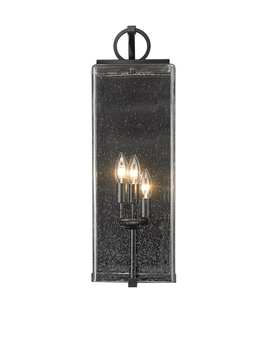 Outdoor Wall Light Z-Lite 592B-BK Black Sana 3 Light Outdoor Wall Light Z-Lite