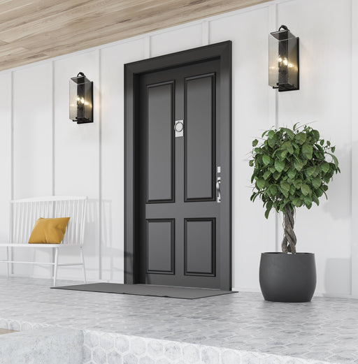 Outdoor Wall Light Z-Lite 592B-BK Black Sana 3 Light Outdoor Wall Light Z-Lite