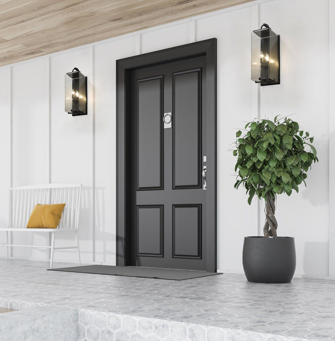Outdoor Wall Light Z-Lite 592B-BK Black Sana 3 Light Outdoor Wall Light Z-Lite