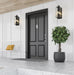 Outdoor Wall Light Z-Lite 592B-BK Black Sana 3 Light Outdoor Wall Light Z-Lite