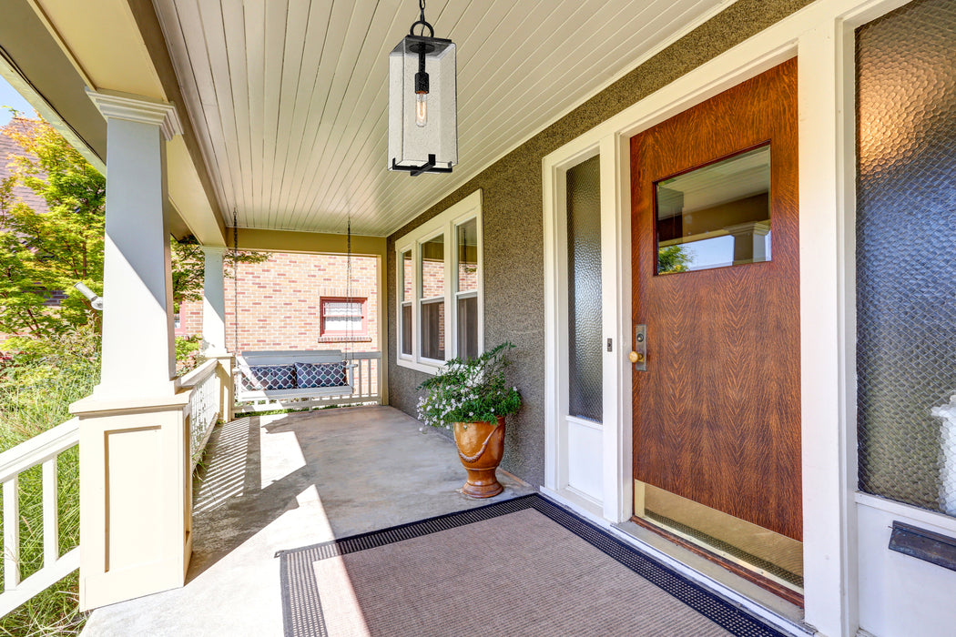 Outdoor Chain Mount Ceiling Fixture Z-Lite 592CHM-BK Black Sana 1 Light Outdoor Chain Mount Ceiling Fixture Z-Lite