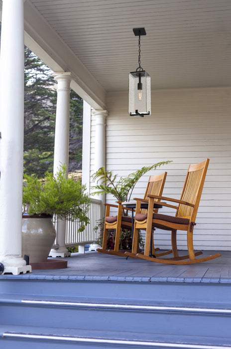 Outdoor Chain Mount Ceiling Fixture Z-Lite 592CHM-BK Black Sana 1 Light Outdoor Chain Mount Ceiling Fixture Z-Lite