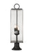 Outdoor Pier Mounted Fixture Z-Lite 592PHBR-553PM-BK Black Sana 3 Light Outdoor Pier Mounted Fixture Z-Lite