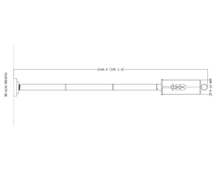 Outdoor Post Mounted Fixture Z-Lite 592PHBR-567P-BK Black Sana 3 Light Outdoor Post Mounted Fixture Z-Lite