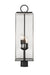 Outdoor Post Mount Fixture Z-Lite 592PHBR-BK Black Sana 3 Light Outdoor Post Mount Fixture Z-Lite
