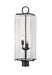 Outdoor Post Mount Fixture Z-Lite 592PHBR-BK Black Sana 3 Light Outdoor Post Mount Fixture Z-Lite