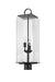 Outdoor Post Mount Fixture Z-Lite 592PHBR-BK Black Sana 3 Light Outdoor Post Mount Fixture Z-Lite