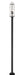 Outdoor Post Mounted Fixture Z-Lite 592PHBS-536P-BK Black Sana 3 Light Outdoor Post Mounted Fixture Z-Lite