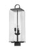 Outdoor Post Mount Fixture Z-Lite 592PHBS-BK Black Sana 3 Light Outdoor Post Mount Fixture Z-Lite