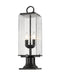 Outdoor Pier Mounted Fixture Z-Lite 592PHMR-533PM-BK Black Sana 2 Light Outdoor Pier Mounted Fixture Z-Lite