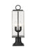 Outdoor Pier Mounted Fixture Z-Lite 592PHMR-533PM-BK Black Sana 2 Light Outdoor Pier Mounted Fixture Z-Lite