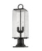 Outdoor Pier Mounted Fixture Z-Lite 592PHMR-533PM-BK Black Sana 2 Light Outdoor Pier Mounted Fixture Z-Lite